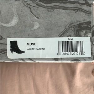 Jeffrey Campbell Muse White Patent Bootie
